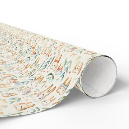 Dentist Gift Wrap for Adults, Orthodontist Office Wrapping Paper Fun Gift Wrap for Dental Office Dentist and Hygienists