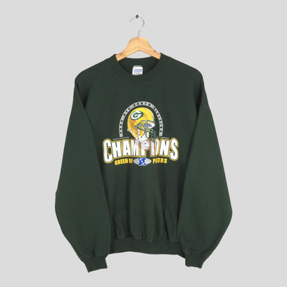 Green Bay Football Vintage 90s Style Sweatshirt, Trendy Green Bay Football Fan Shirts, Green Bay, Game Day Shirt, Football Crewneck Shirt
