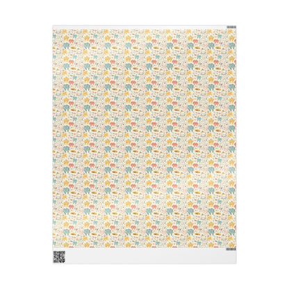 Dentist Wrapping Paper, Tooth Pattern Gift Wrap, Orthodontist Print Design Fun Gift Wrap for Dental Office Dentist and Hygienists