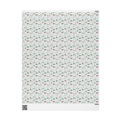 Dentist Wrapping Paper, Tooth Pattern Gift Wrap, Orthodontist Print Design Christmas Fun Gift Wrap for Dental Office Dentist and Hygienists