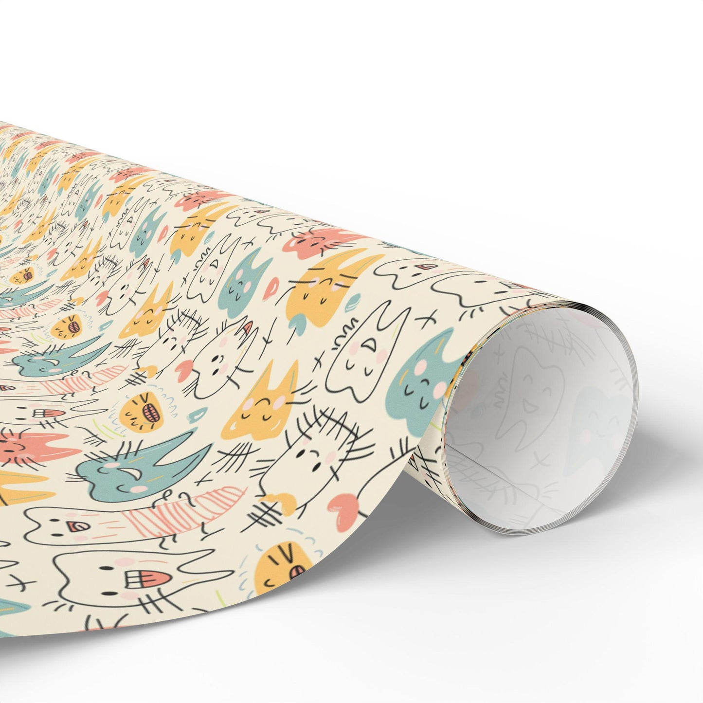 Dentist Wrapping Paper, Tooth Pattern Gift Wrap, Orthodontist Print Design Fun Gift Wrap for Dental Office Dentist and Hygienists