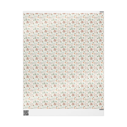 Dentist Gift Wrap, Minimal Tooth Pattern Paper, Dental Professional Gift Christmas Fun Gift Wrap for Dental Office Dentist and Hygienists