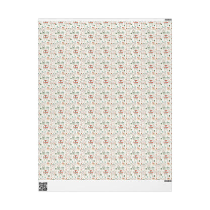 Dentist Gift Wrap, Minimal Tooth Pattern Paper, Dental Professional Gift Christmas Fun Gift Wrap for Dental Office Dentist and Hygienists