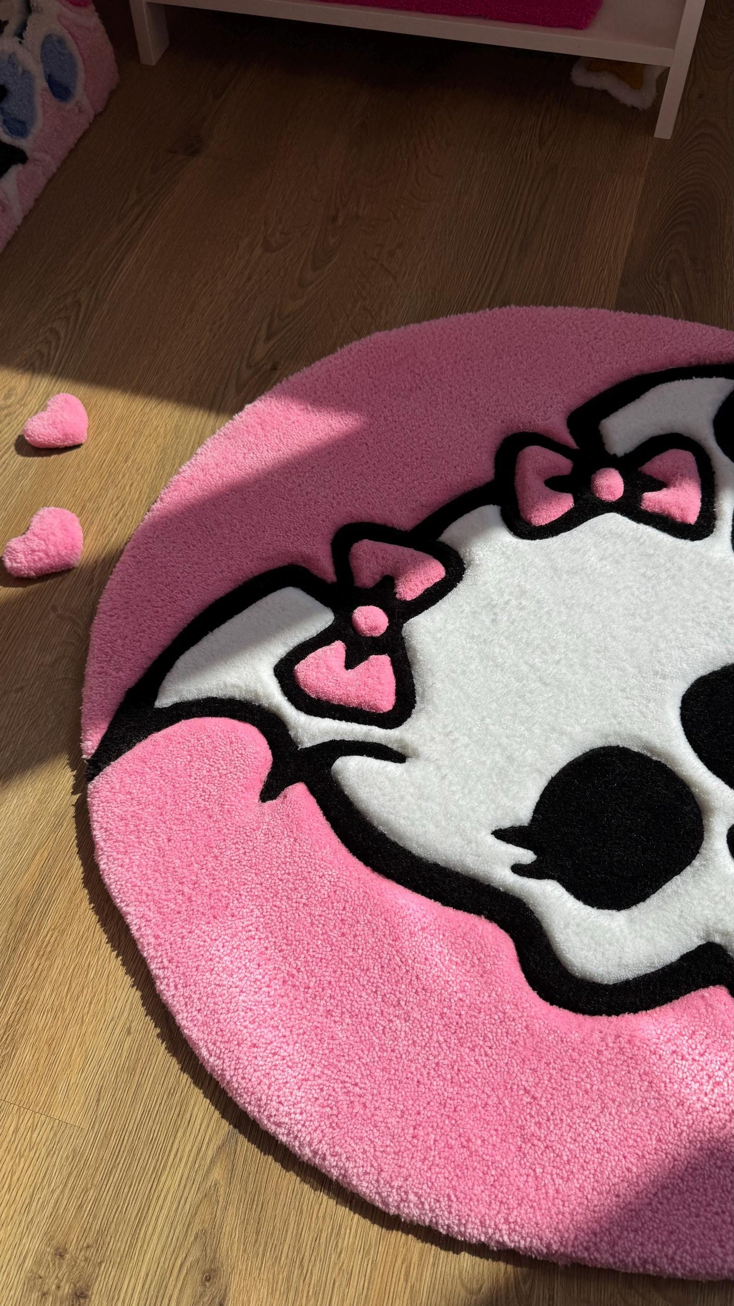 Draculaura Skull Tufted Rug – Soft 3D Handmade Rug, Cute Carpet, Kawaii Girl Room Decor, Unique Gift for Her or Bedroom Mat