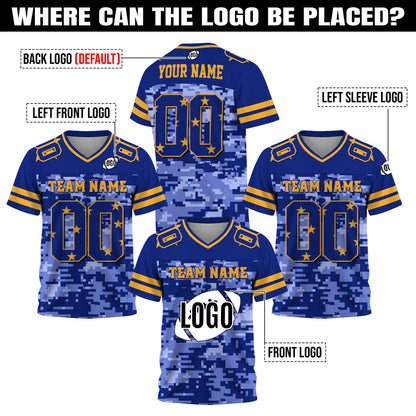 Personalized Team Name Number Football Jersey Shirt For Men Women Youth Kid, Custom Football Jersey Gift for Sport Fan Game Day Outfit