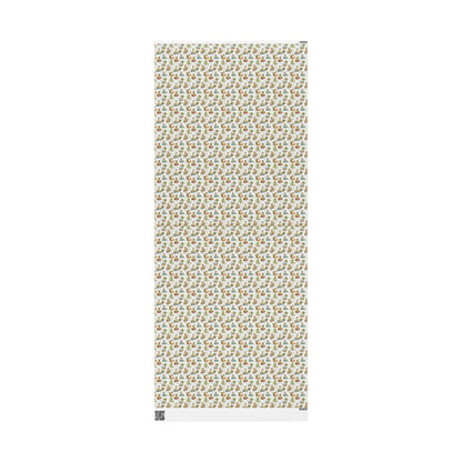 Spiritual Yoga Gift Wrap Roll, Sloths and Cats Wrapping Paper with Namaste and Meditation Symbols for Christmas Gifting #18