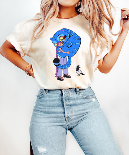 Kpop Demon Hunters Tiger Love Shirt, Derpy the Tiger And Bird Demon Hunter Tiger Shirt, Hunters Tiger Fan, Animal Shirt, Kpop Movie Fan Gift