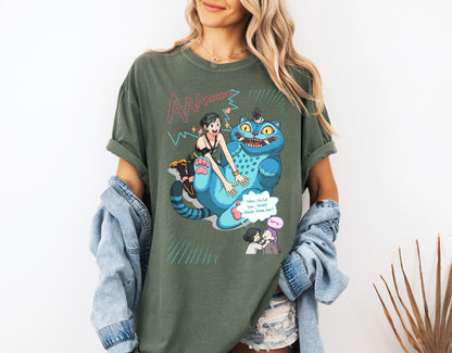 Kpop Demon Hunters Tiger Funny Shirt, Derpy the Tiger And Bird Demon Hunter Tiger Shirt, Hunters Tiger Fan, Animal Shirt,Kpop Movie Fan Gift
