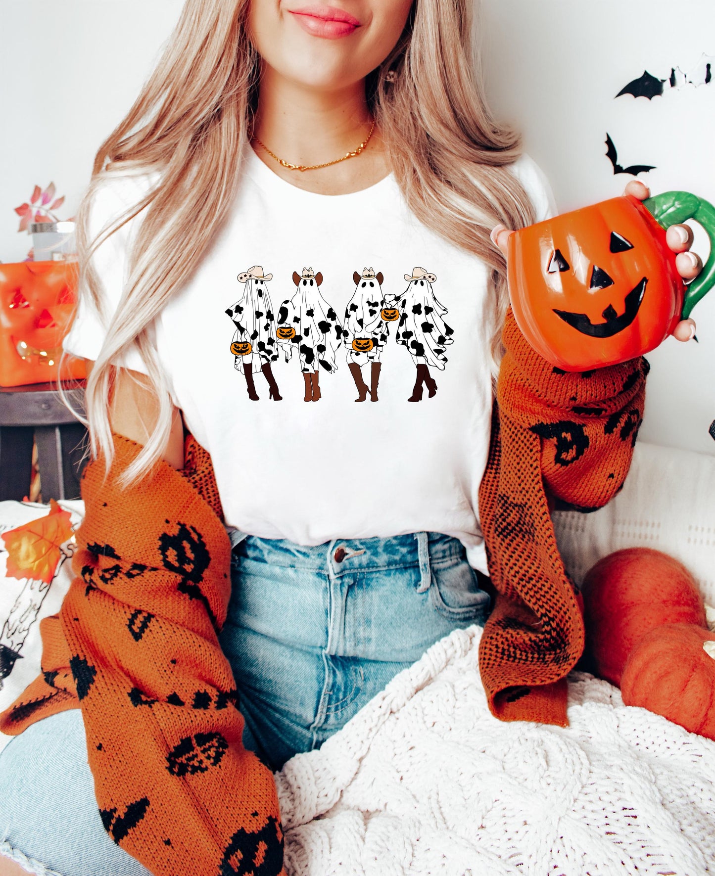 Western Halloween Sweatshirt, Spooky Rodeo Shirt, Halloween Ghost Shirt, Halloween Gifts, Western Rodeo Shirt, Spooky Cowgirl
