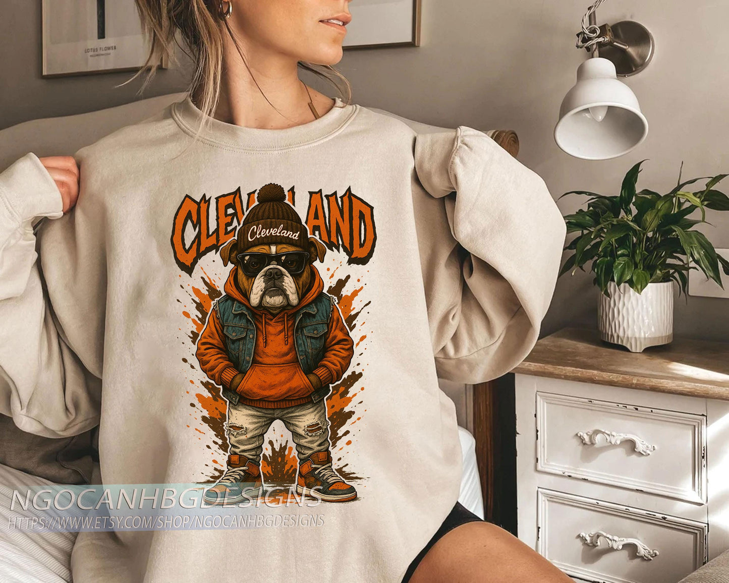 Cleveland Football Simple Style Shirt, Trendy Sweatshirt Cleveland Football Fan Gift, Cleveland Game Day Shirt, Cleveland Sweatshirt