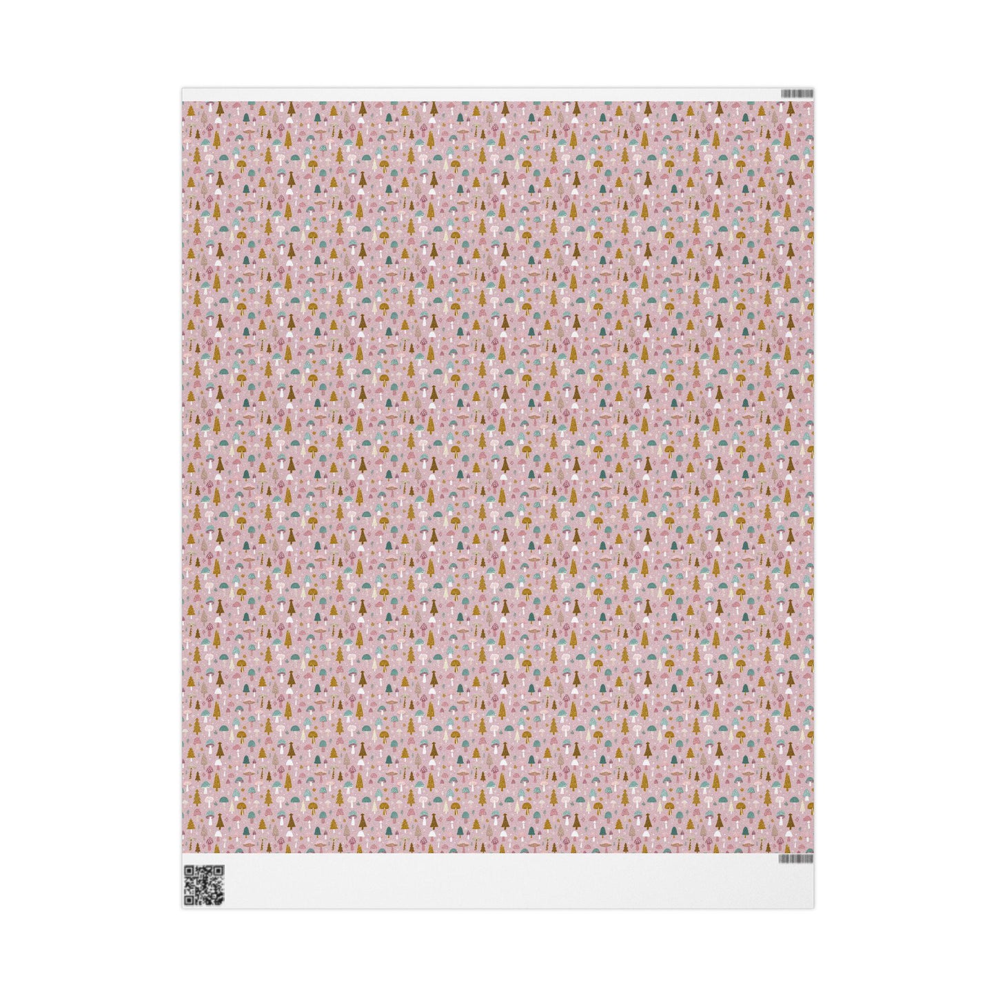 Cute Mushroom Gift Wrap Sheets | Colorful Forest Fungi Wrapping Paper for Christmas Holidays & Nature Themed Occasions