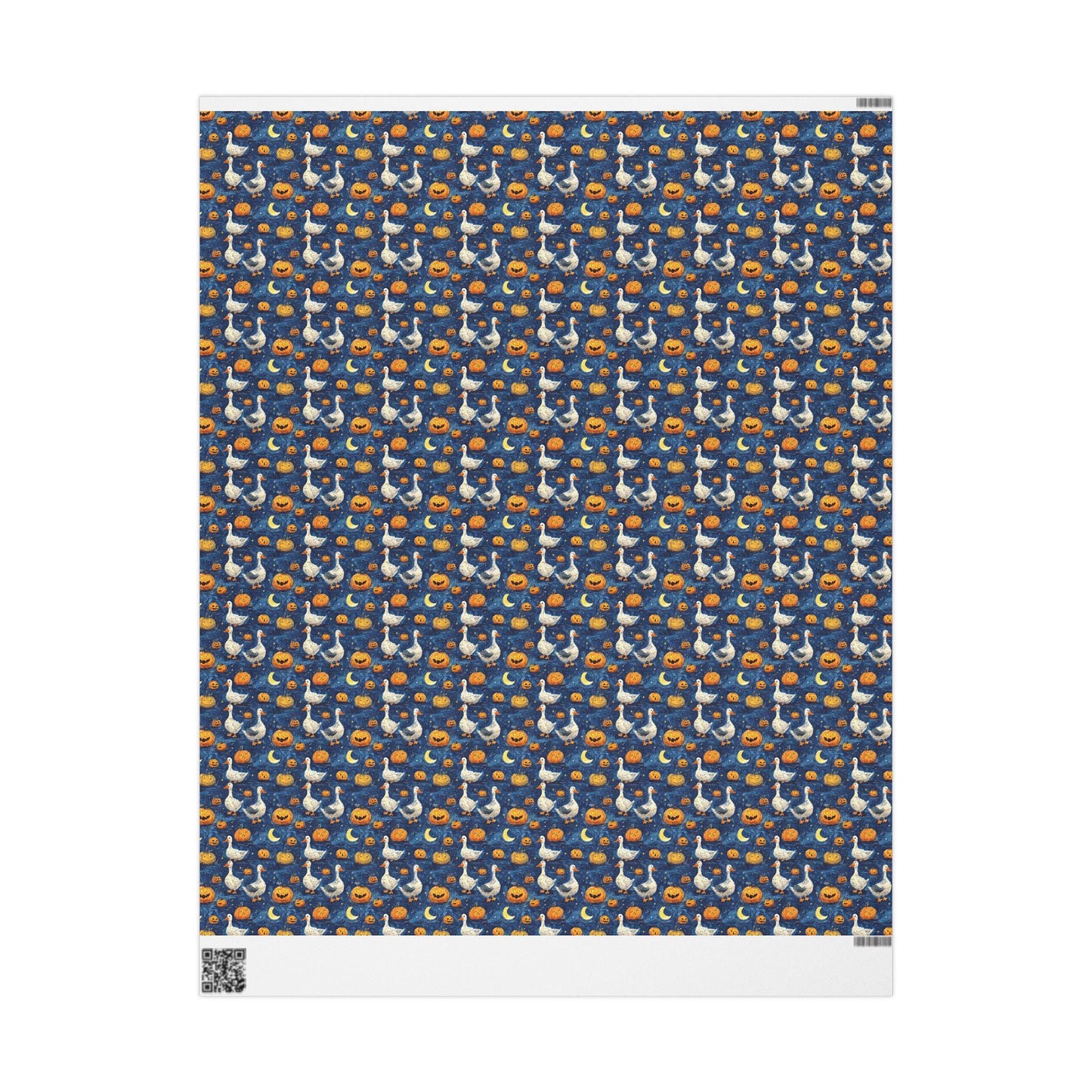 Vintage Goose Halloween Wrapping Paper for Cozy Fall Gifting | Rustic Farmhouse Gift Wrap for Autumn Celebrations