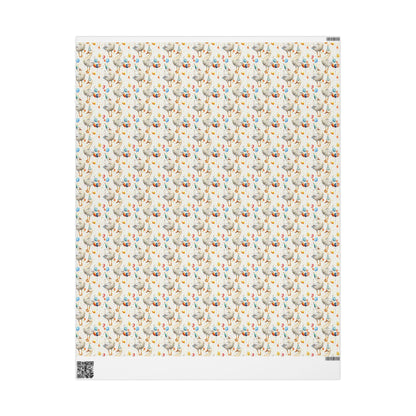 Funny Goose Wrapping Paper for Best Friends Birthday | Quirky Farm Animal Gift Wrap for Adults Who Love Nature