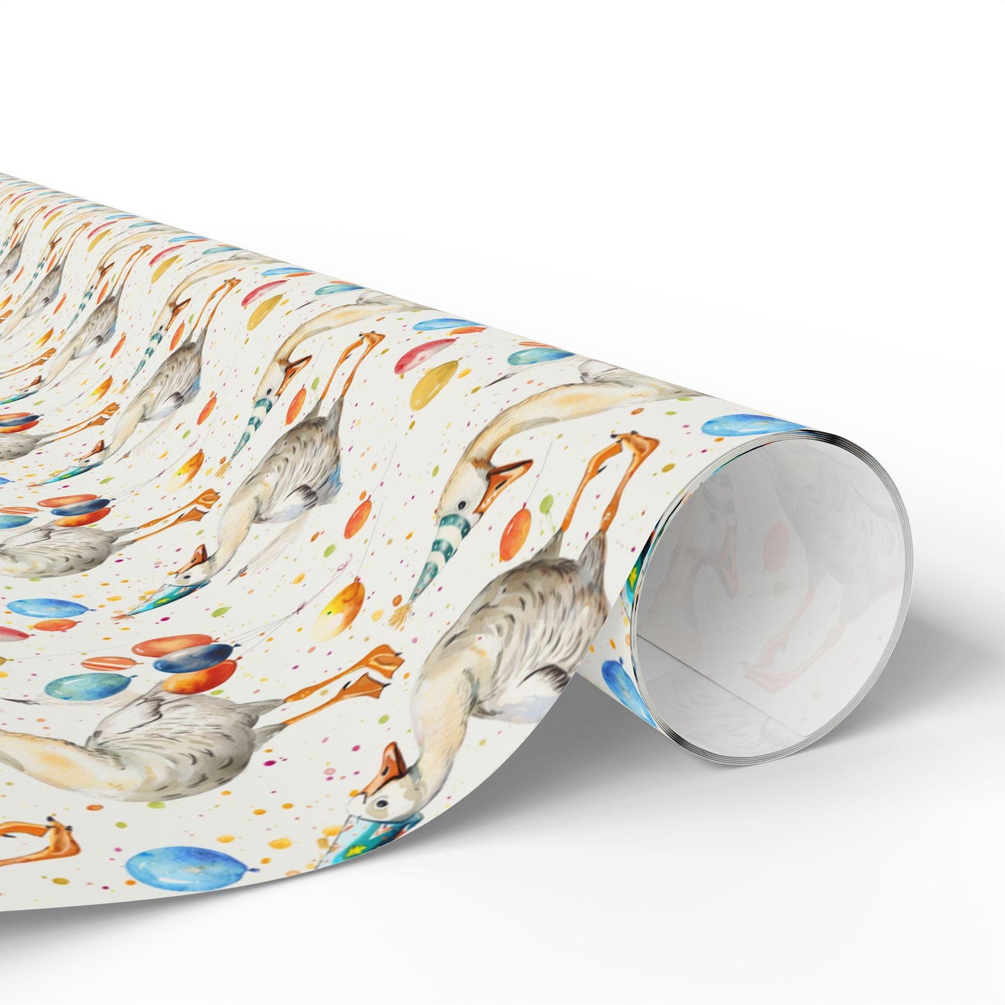 Funny Goose Wrapping Paper for Best Friends Birthday | Quirky Farm Animal Gift Wrap for Adults Who Love Nature