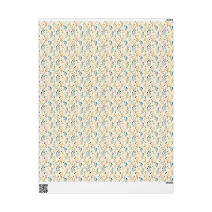 Botanical Wildflower Gift Wrap for Teacher Appreciation Gifts | Garden-Inspired Wrapping Paper for Thoughtful Presents