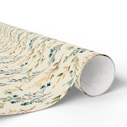 Botanical Wildflower Gift Wrap for Teacher Appreciation Gifts | Garden-Inspired Wrapping Paper for Thoughtful Presents