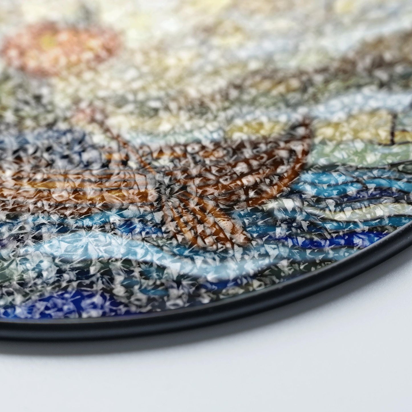 Suncatcher stained glass pumpkin head rowing boat Halloween gift