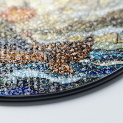 Suncatcher stained glass pumpkin head rowing boat Halloween gift