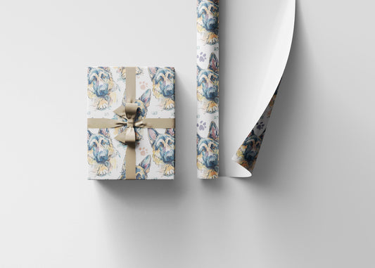 Funny German Shepherd Gift Wrap Roll, Cute Dog Wrapping Paper for Pet Owner Birthdays, Christmas, or Dog-Themed Special Occasions #6