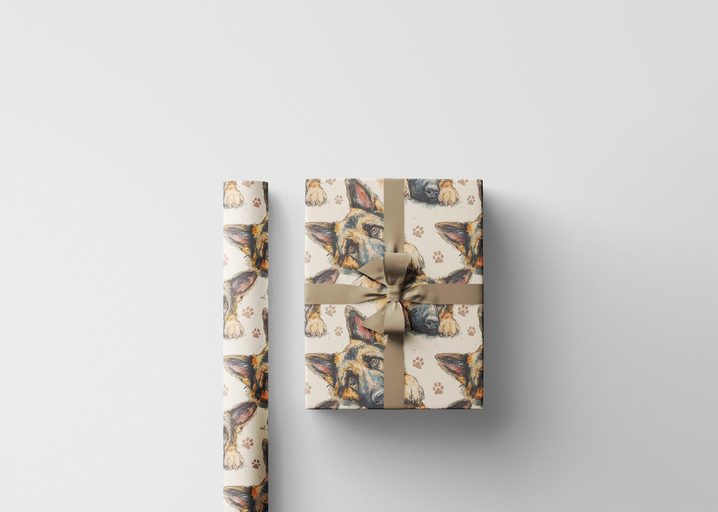 German Shepherd Breed Wrapping Paper Roll for Pet Lovers, Dog Moms and Dads, Great for Gifting on Birthdays or Christmas #13