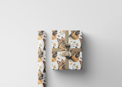 German Shepherd Dog Wrapping Paper Roll, Gift Wrap for Pet Parents, Dog Moms, Dads, and Animal Lovers for Any Occasion or Holiday #3