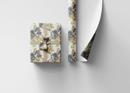 German Shepherd Holiday Gift Wrap Roll, Festive Wrapping Paper for Dog Lovers, Pet Owners, and German Shepherd Fans Everywhere #16