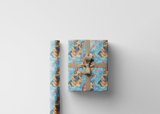 German Shepherd Wrapping Paper Roll with Cute GSD Print, Gift Wrap for Dog Lovers, Pet Owners, Moms and Dads for Holidays or Birthdays #1