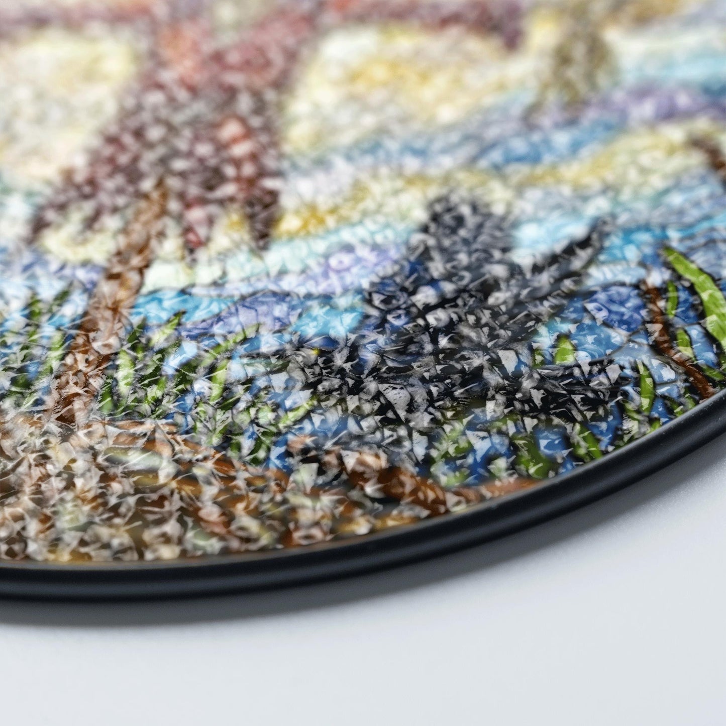 Suncatcher stained glass scarecrow with crows Halloween gift for mom autumn harvest decor