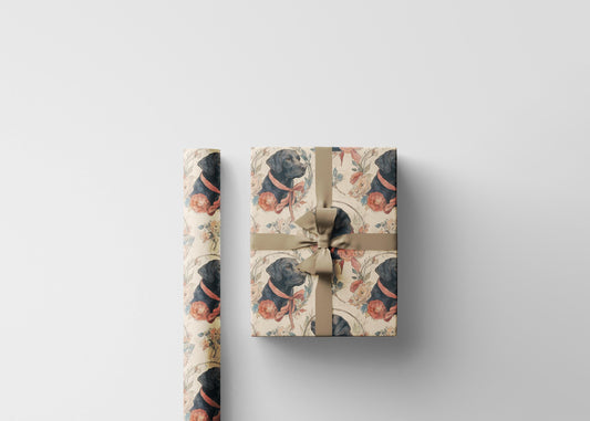 Christmas Labrador Wrapping Paper Roll, Festive Lab Dog Gift Wrap for Pet Owners and Dog Moms or Dads #19