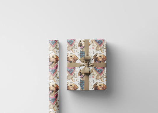 Labrador Retriever Birthday Wrapping Paper Roll, Gift Wrap for Dog Parties and Pet Owner Celebrations #14