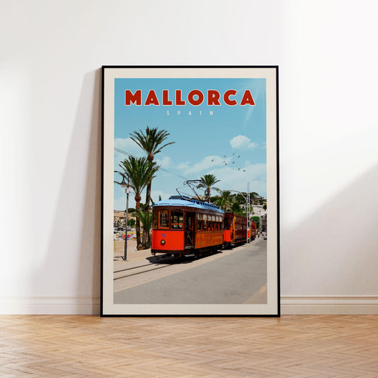 Mallorca Spain Wall Art, Spain Art Prints, Majorca Spain Poster | Vintage Travel Poster | Vintage Spanish Posters for Spanish Gift