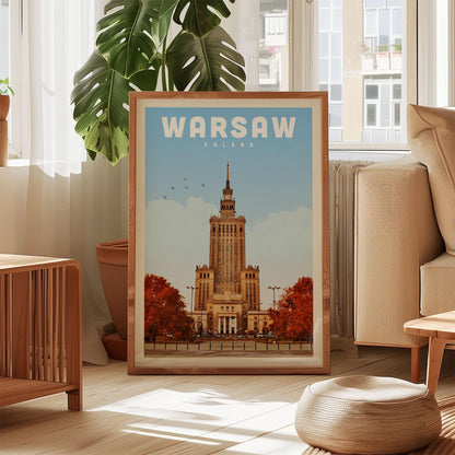 Warsaw Poster, Poland Poster, Warsaw Print, Poland Art Print, Warsaw Poland Gift, Warsaw Skyline, Poland Wall Decor, Warsaw Wall Art