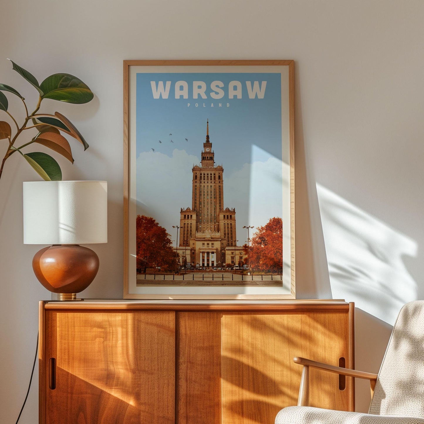 Warsaw Poster, Poland Poster, Warsaw Print, Poland Art Print, Warsaw Poland Gift, Warsaw Skyline, Poland Wall Decor, Warsaw Wall Art