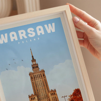 Warsaw Poster, Poland Poster, Warsaw Print, Poland Art Print, Warsaw Poland Gift, Warsaw Skyline, Poland Wall Decor, Warsaw Wall Art
