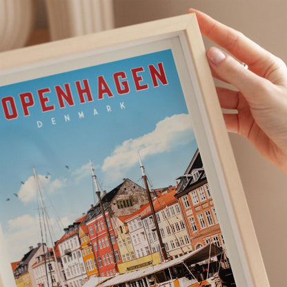 Copenhagen Poster, Copenhagen Print, Copenhagen Skyline, Copenhagen Wall Art, Denmark Travel Poster, Denmark Wall Decor, Denmark Gifts
