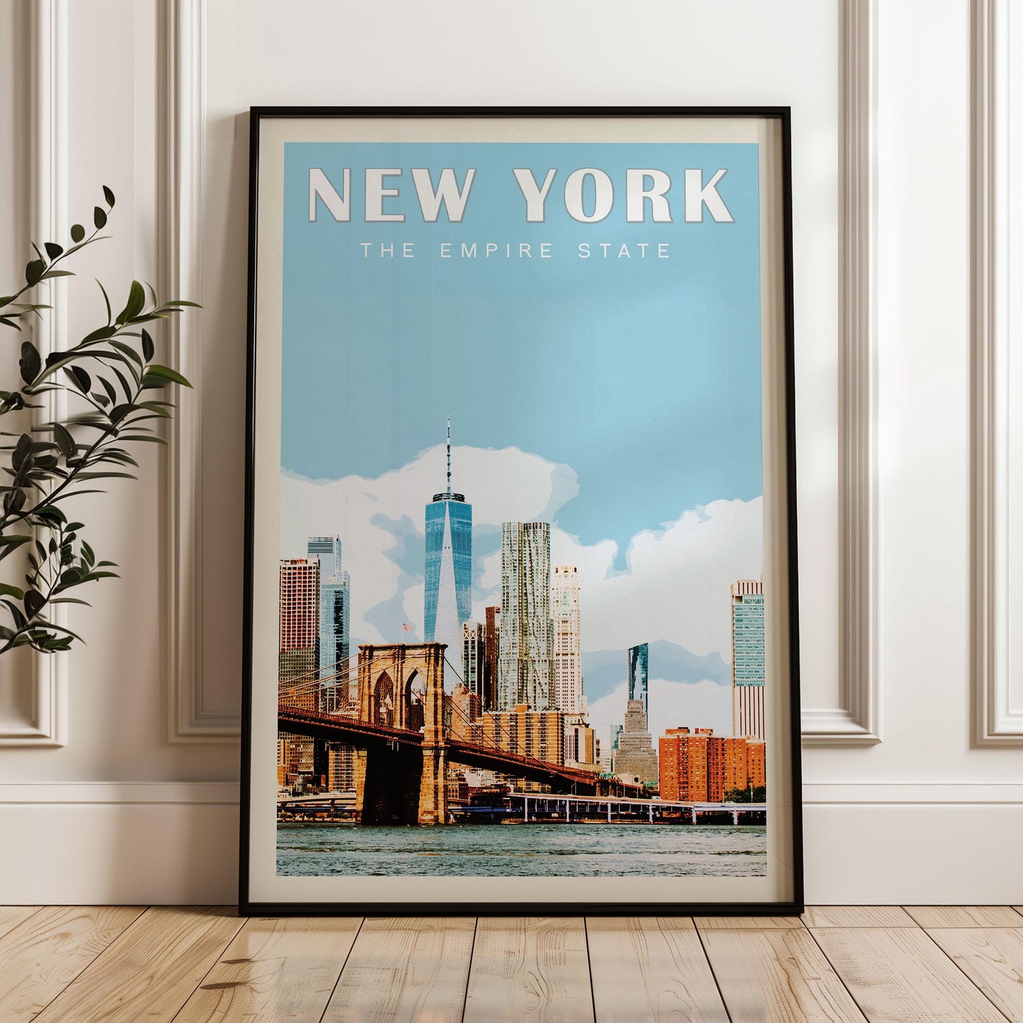 New York City Wall Art, New York Wall Decor, New York Print, NY Skyline, NYC Print, New York Poster, Brooklyn Bridge Poster, nyc Decor
