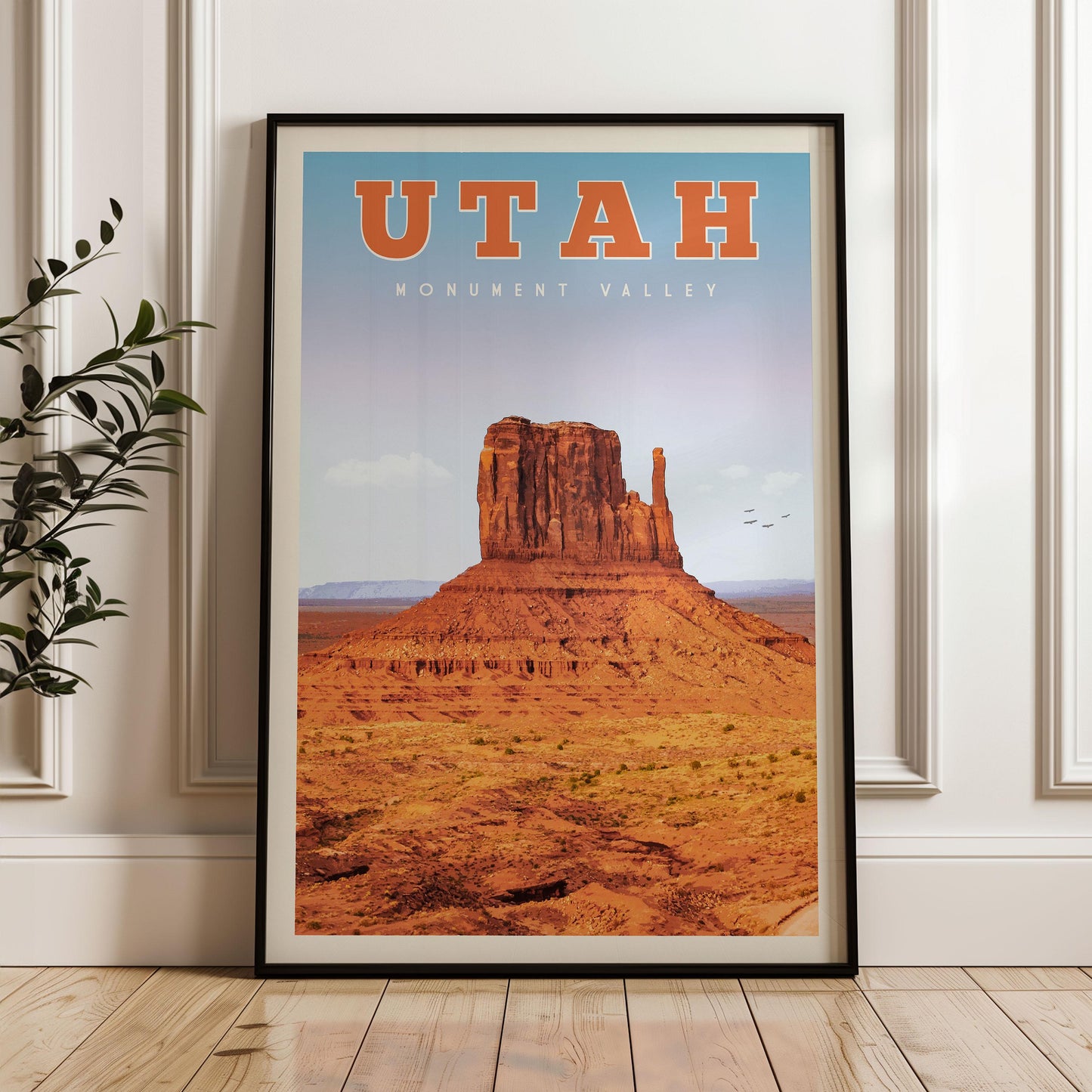 Utah Art, Utah Travel Poster, Utah Gift, Utah State Print, Provo Utah, Utah Map, Utah Wall Art, Salt Lake City, Utah Souvenir