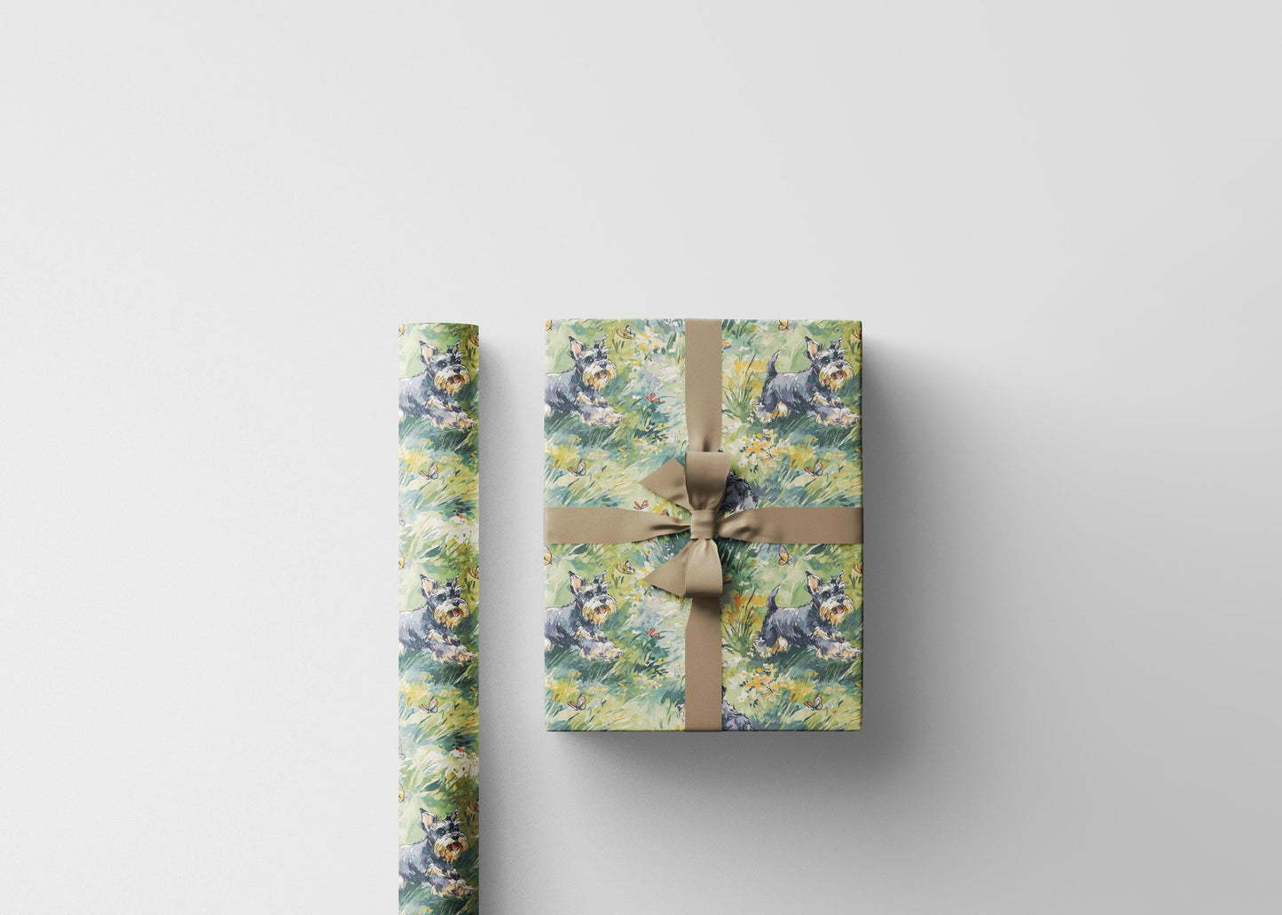 Schnauzer Dog Wrapping Paper Roll, Perfect Gift Wrap for Pet Lovers, Dog Moms and Dads, and Animal-Themed Celebrations #3