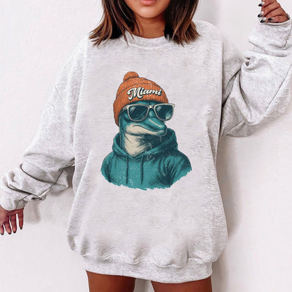 Retro Miami Football Shirt, Miami Football Women Shirt, Game Day Shirt, Miami Football Shirt, Miami Football Gift Shirt.