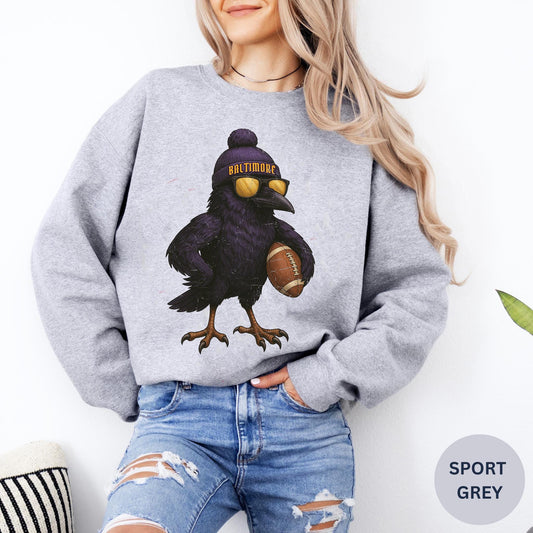 Vintage Baltimore Football Sweatshirt, Trendy Baltimore Football Fan Gift, Baltimore Football Game Day, Baltimore Hoodie, Game Day Shirt