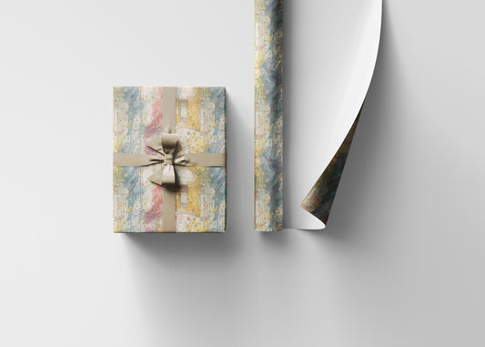 Wall Climbing Adventure Wrapping Paper Roll, Gift Wrap for Rock Climbers, Outdoor Sports, and Extreme Sports Lovers #17