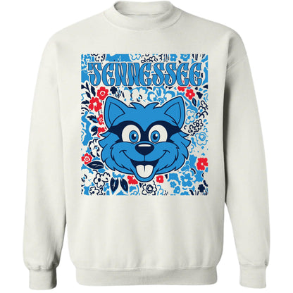 Tennessee Team Mascot Shirt, Floral Spirit Mascot Sweatshirt, Game Day Tee, Abstract Flower Football Sports Shirt, Cheerleader Gift Shirt