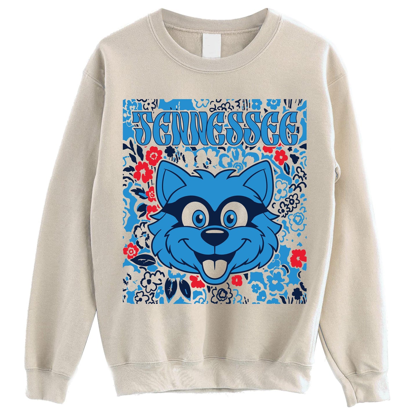 Tennessee Team Mascot Shirt, Floral Spirit Mascot Sweatshirt, Game Day Tee, Abstract Flower Football Sports Shirt, Cheerleader Gift Shirt