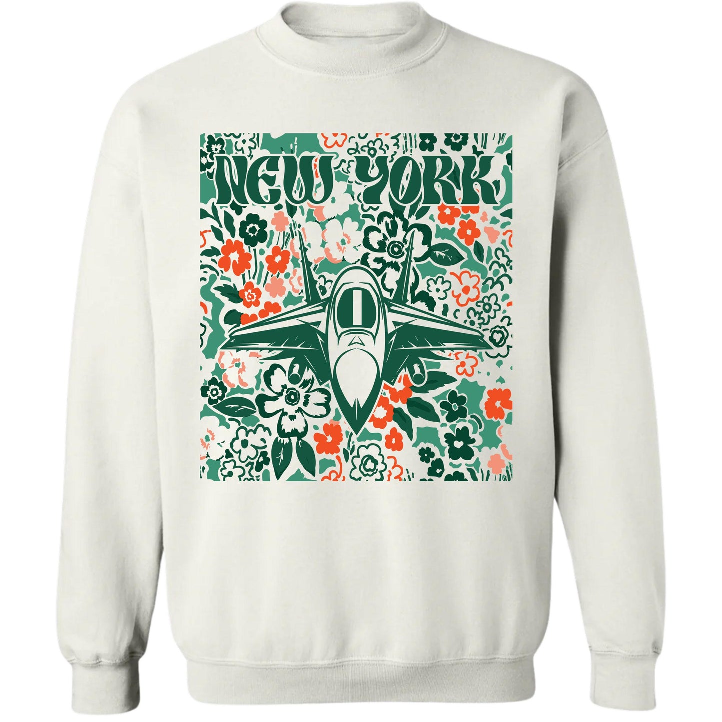 New York Team Mascot Shirt, Floral Spirit Mascot Sweatshirt, Game Day Tee, Abstract Flower Football Sports Shirt, Cheerleader Gift Shirt