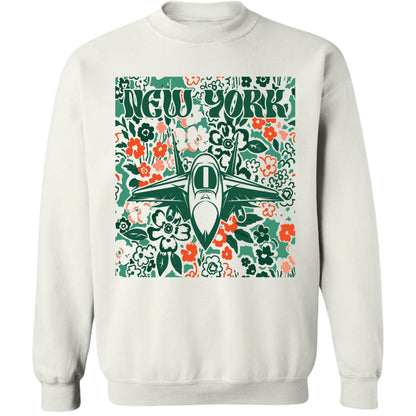 New York Team Mascot Shirt, Floral Spirit Mascot Sweatshirt, Game Day Tee, Abstract Flower Football Sports Shirt, Cheerleader Gift Shirt