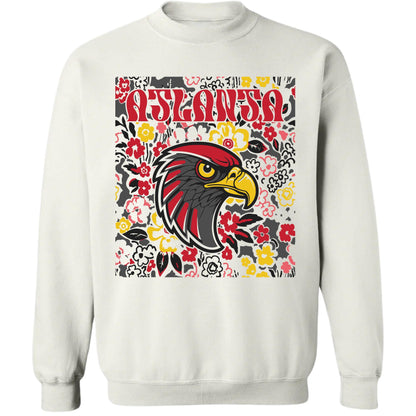 Atlanta Team Mascot Shirt, Floral Spirit Mascot Sweatshirt, Game Day Tee, Abstract Flower Football Sports Shirt, Cheerleader Gift Shirt