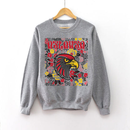 Atlanta Team Mascot Shirt, Floral Spirit Mascot Sweatshirt, Game Day Tee, Abstract Flower Football Sports Shirt, Cheerleader Gift Shirt