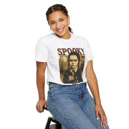 Spooky Wednesday Adams inspired Vintage Halloween Graphic T-Shirt, Spooky Shirt, Unisex Tee, Gothy Fashion