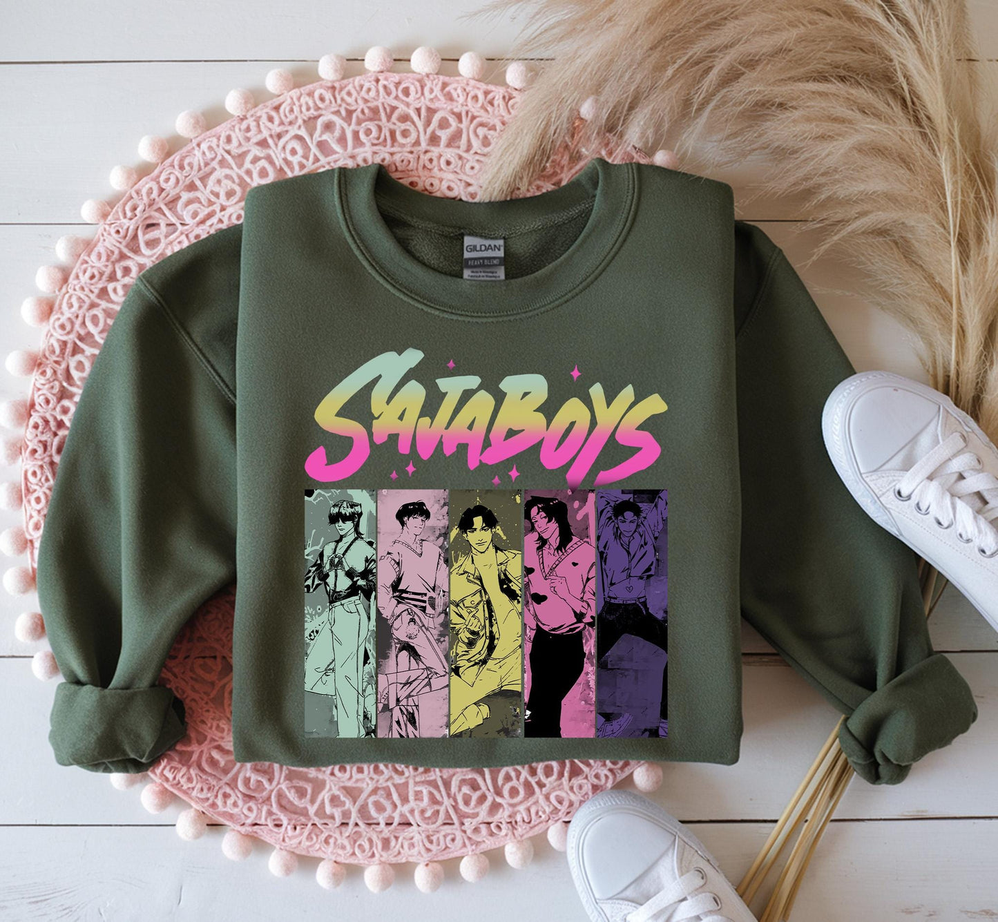 Saja Boys Boy Band Shirt, Kpop Demon Hunters Movie Shirt, Bootleg Retro Movie Shirt, Demon Hunters Merch Shirt, Kpop Saja Boys Shirt