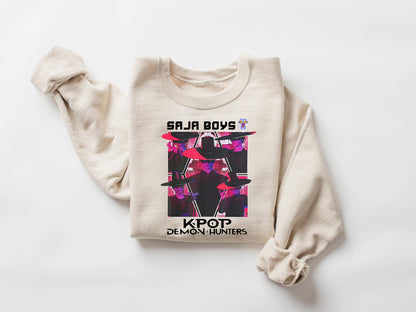 Saja Boys Boy Band Shirt, Kpop Demon Hunters Movie Shirt, Bootleg Retro Movie Shirt, Demon Hunters Merch Shirt, Gift for Her
